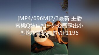 [MP4/696M]2/3最新 主播蜜桃Q妹自拍户外公园露出小型炮机抽插自慰VIP1196